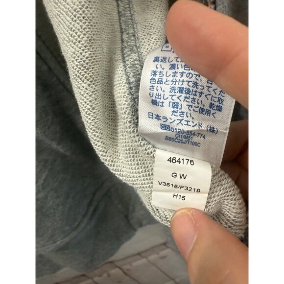 Lands End Zip Up Sweatshirt Mens Size XXL Gray Color Block Jacket - Picture 8 of 8